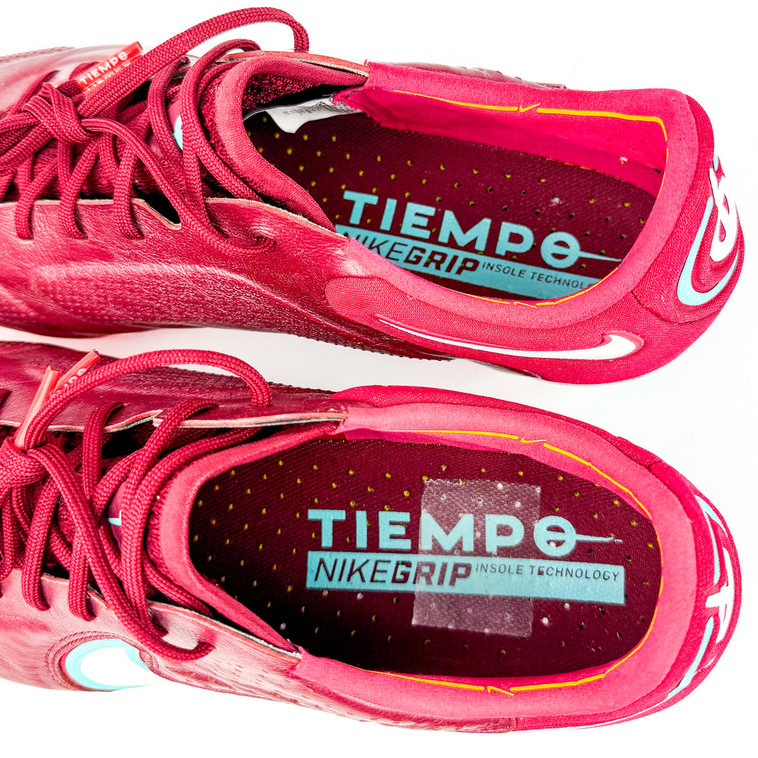 Nike Tiempo Legend 9 Elite FG - Team Red/Mystic Hibiscus/Bright Crimson/White *Pre-Owned*