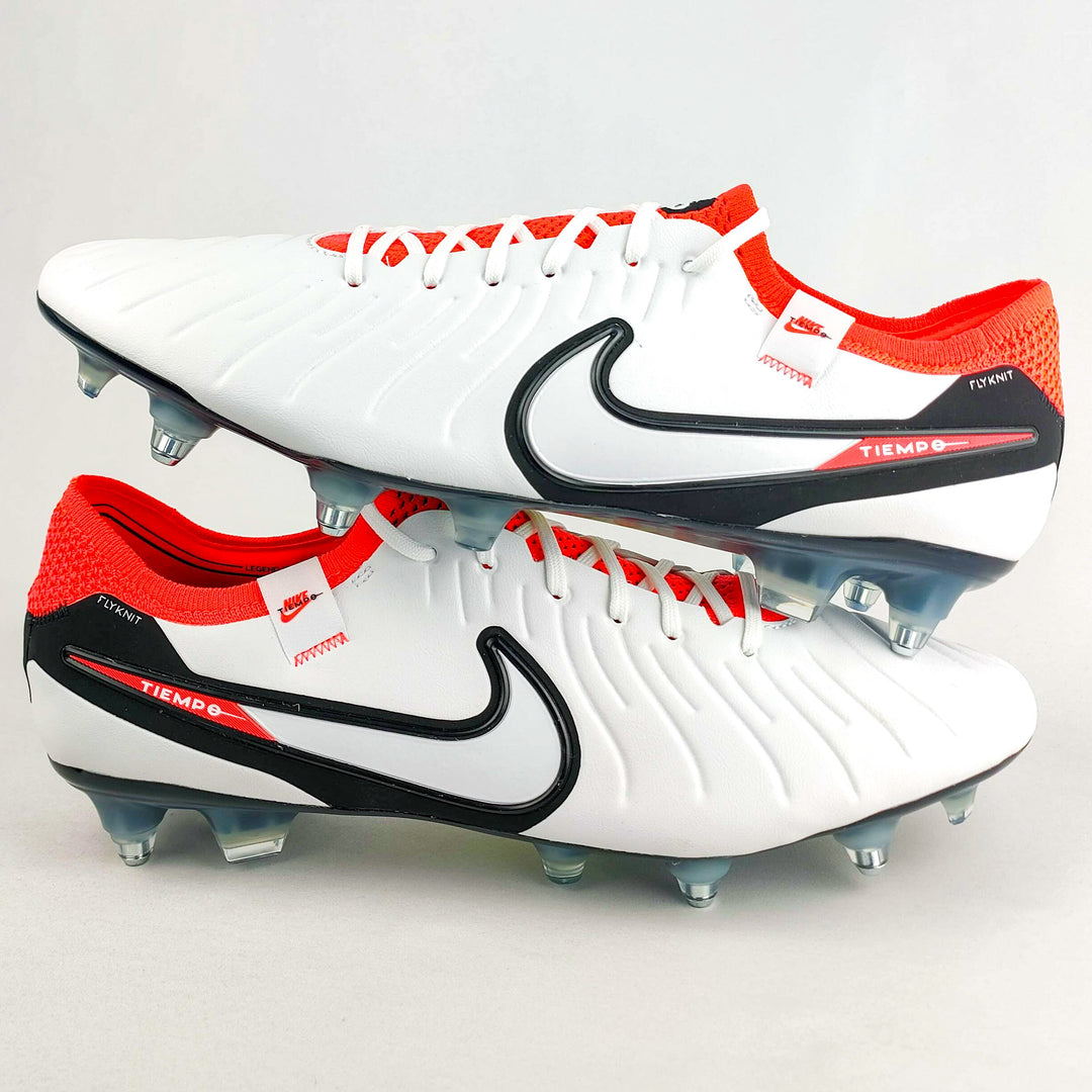 Nike Tiempo Legend 10 Elite AC SG-Pro - White/Hyper Crimson/Black *In Box*