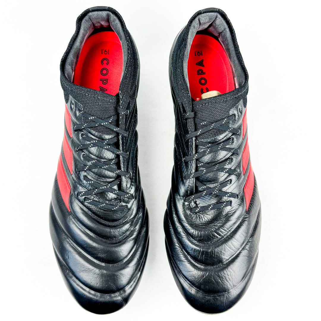 Adidas Copa 19.1 FG - Black/Hi-Res Red/Silver Metallic *As New*