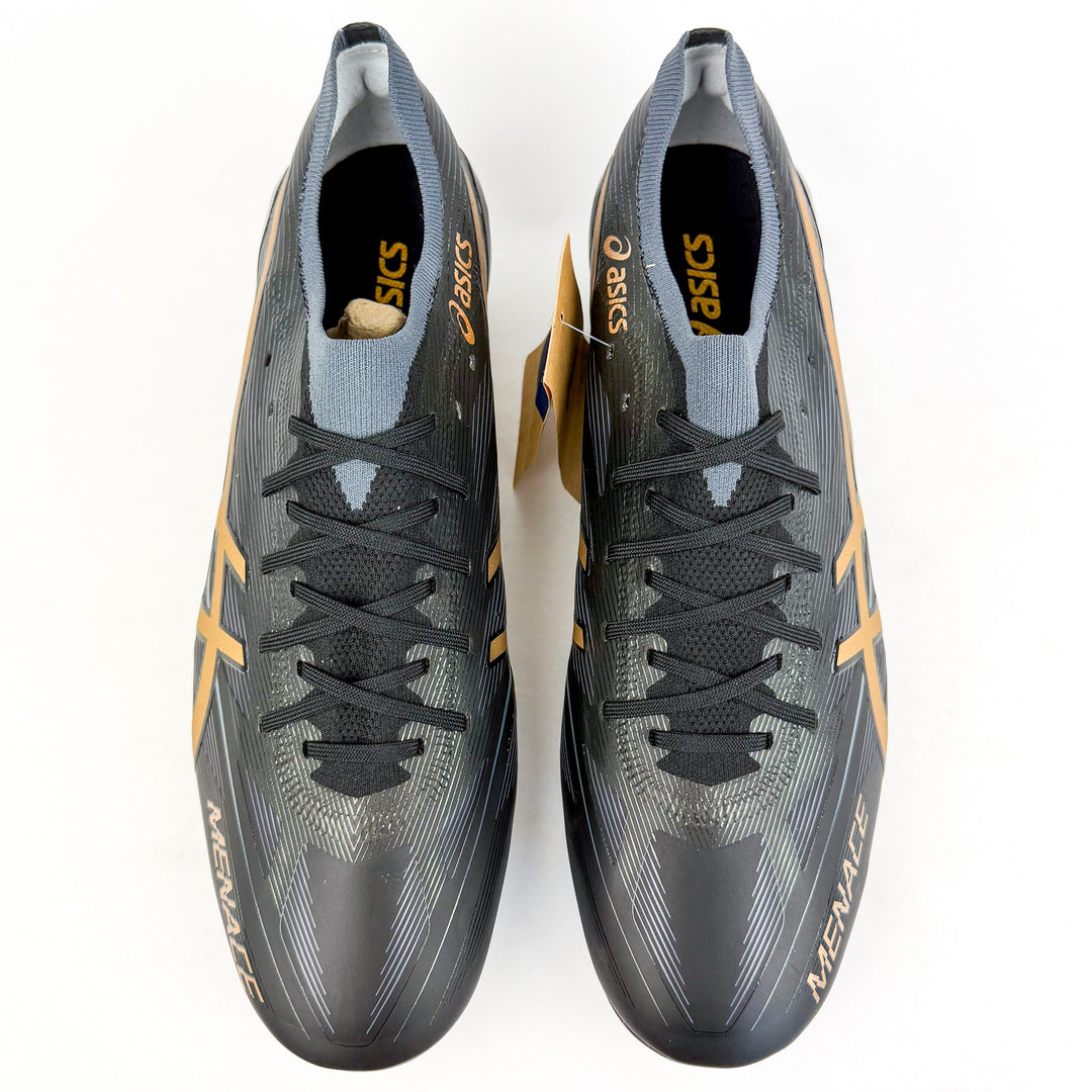 ASICS Menace 5 FG - Black/Pure Gold *Brand New*