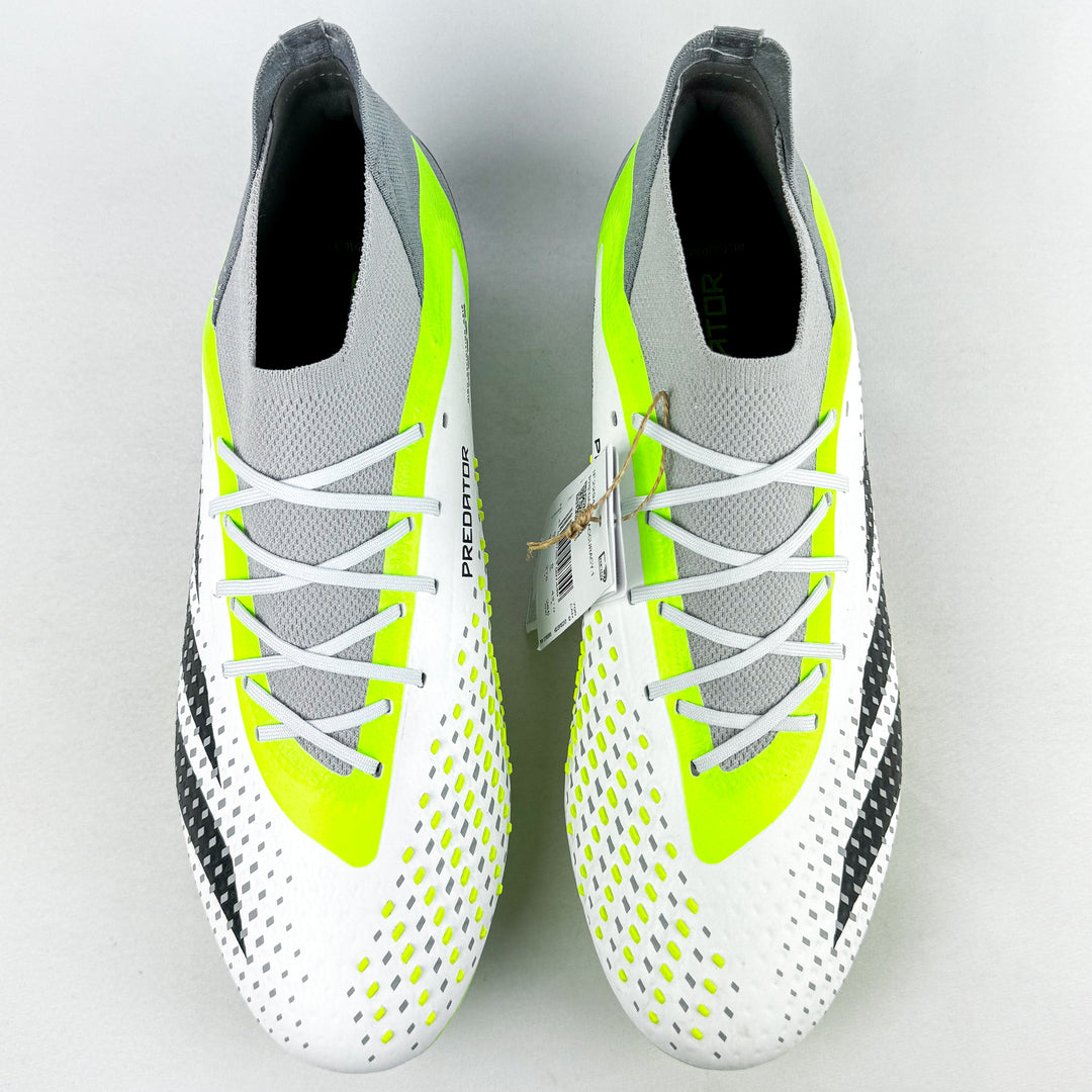 Adidas Predator Accuracy .1 SG - White/Core Black/Lucid Lemon *Brand New*