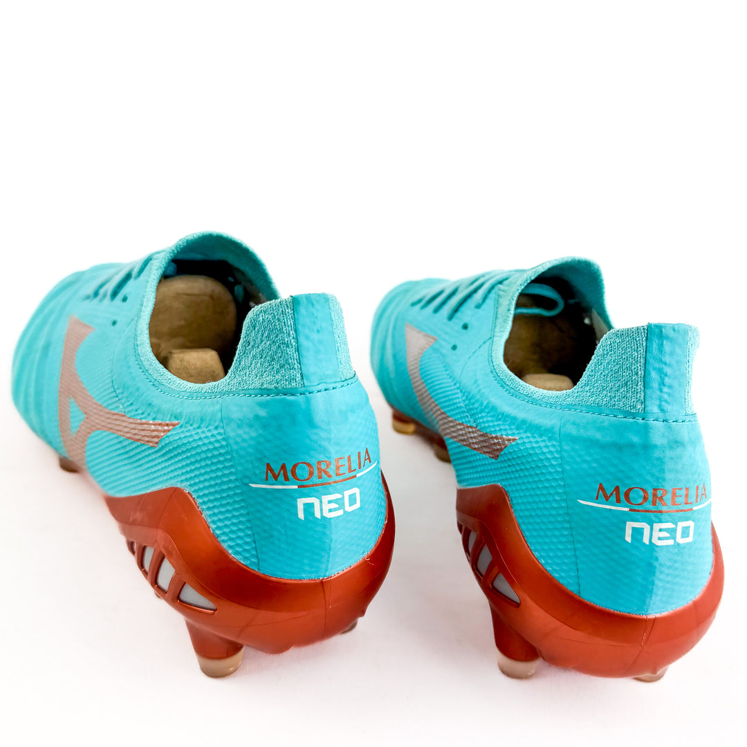 Mizuno Morelia Neo III Beta Elite FG - Azure Blue/White/Copper *In Box*