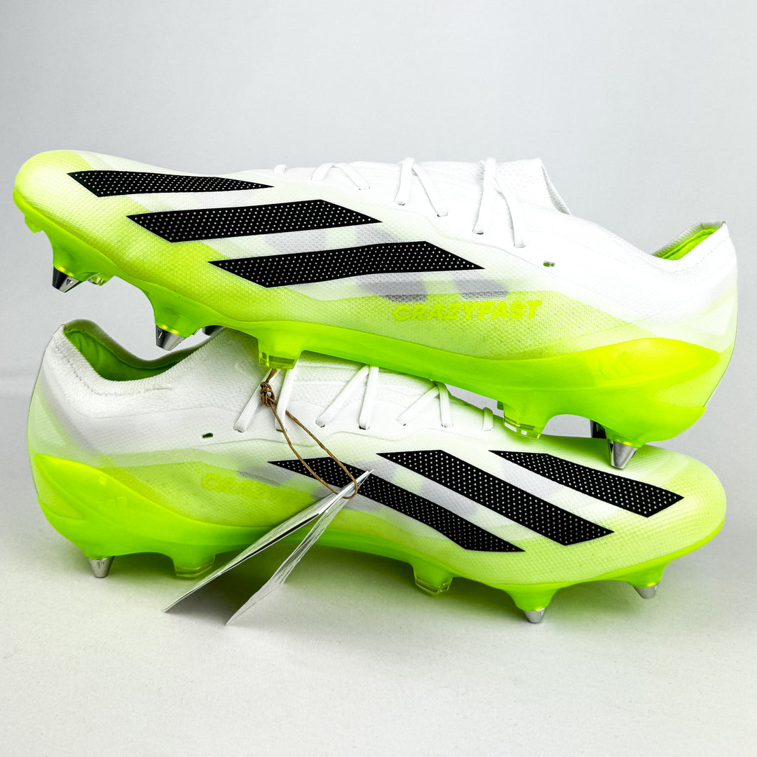 Adidas X Crazyfast .1 SG - White/Lucid Lemon/Core Black *Brand New*