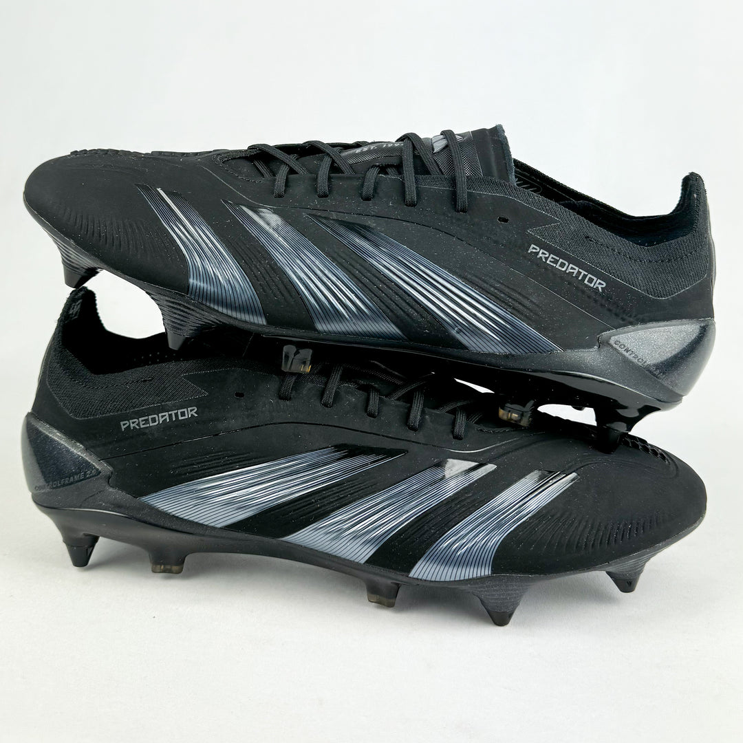 Adidas Predator Elite SG - Core Black/Carbon *Wore Once*