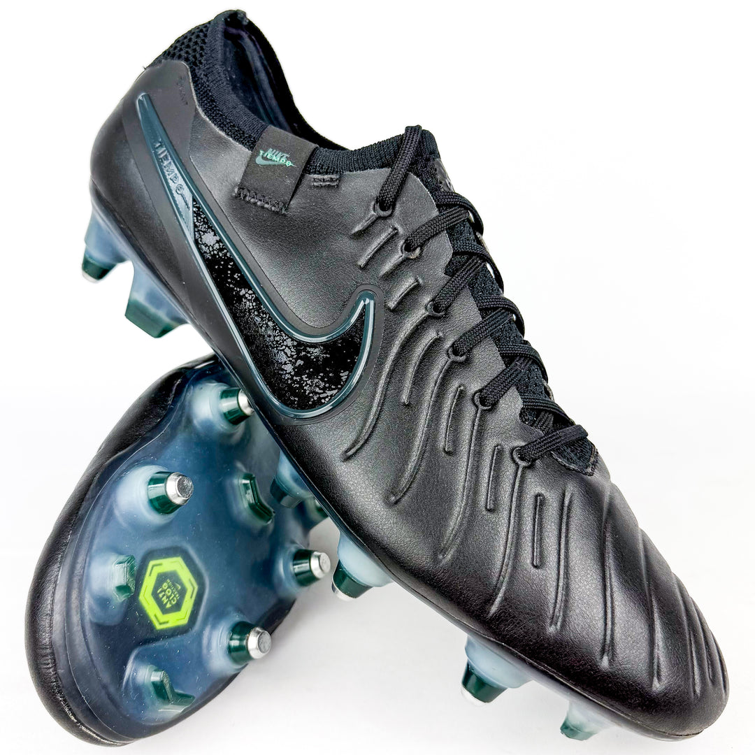 Nike Tiempo Legend 10 Elite AC SG-Pro  - Black/Deep Jungle *Wore Once*