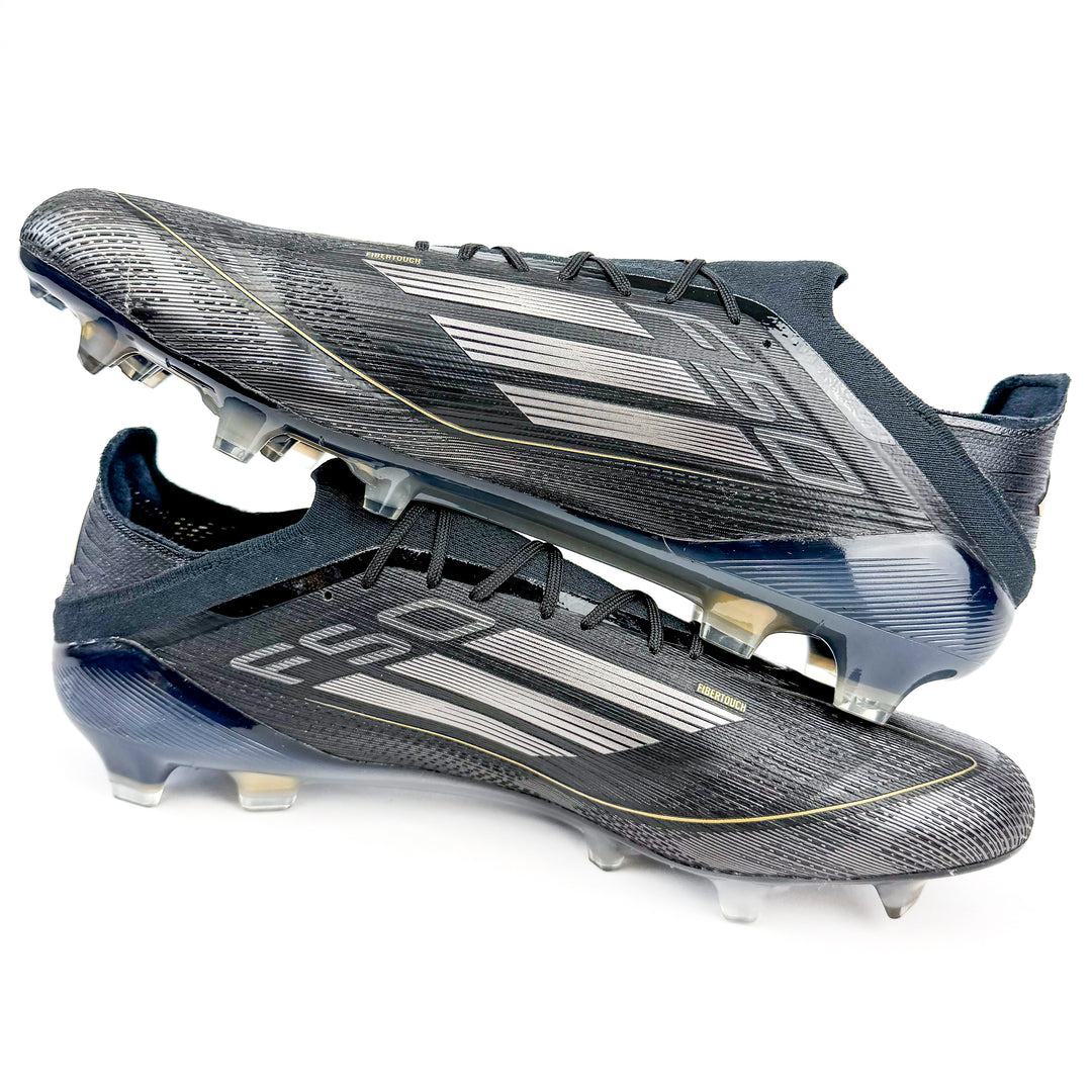 Adidas F50 Elite FG - Black/Iron Metallic/Gold Metallic *Laced Mod*