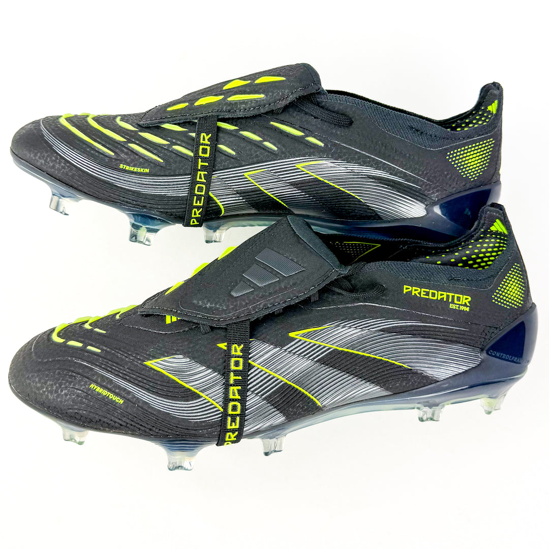 Adidas Predator Elite Tongue FT FG - Core Black/Carbon/Lucid Lemon *In Box*
