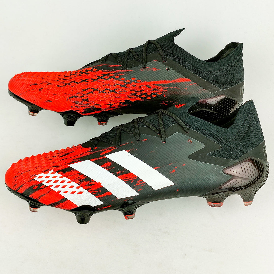 Adidas Predator 20.1 Mutator Low FG - Black/Active Red/White *Brand New*