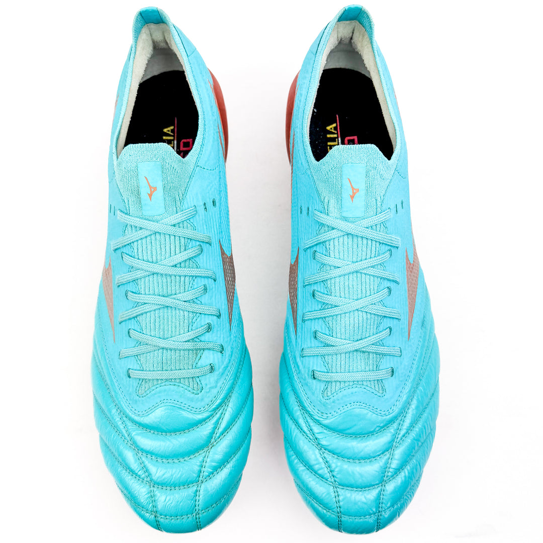 Mizuno Morelia Neo III Beta Elite FG - Azure Blue/White/Copper *In Box*
