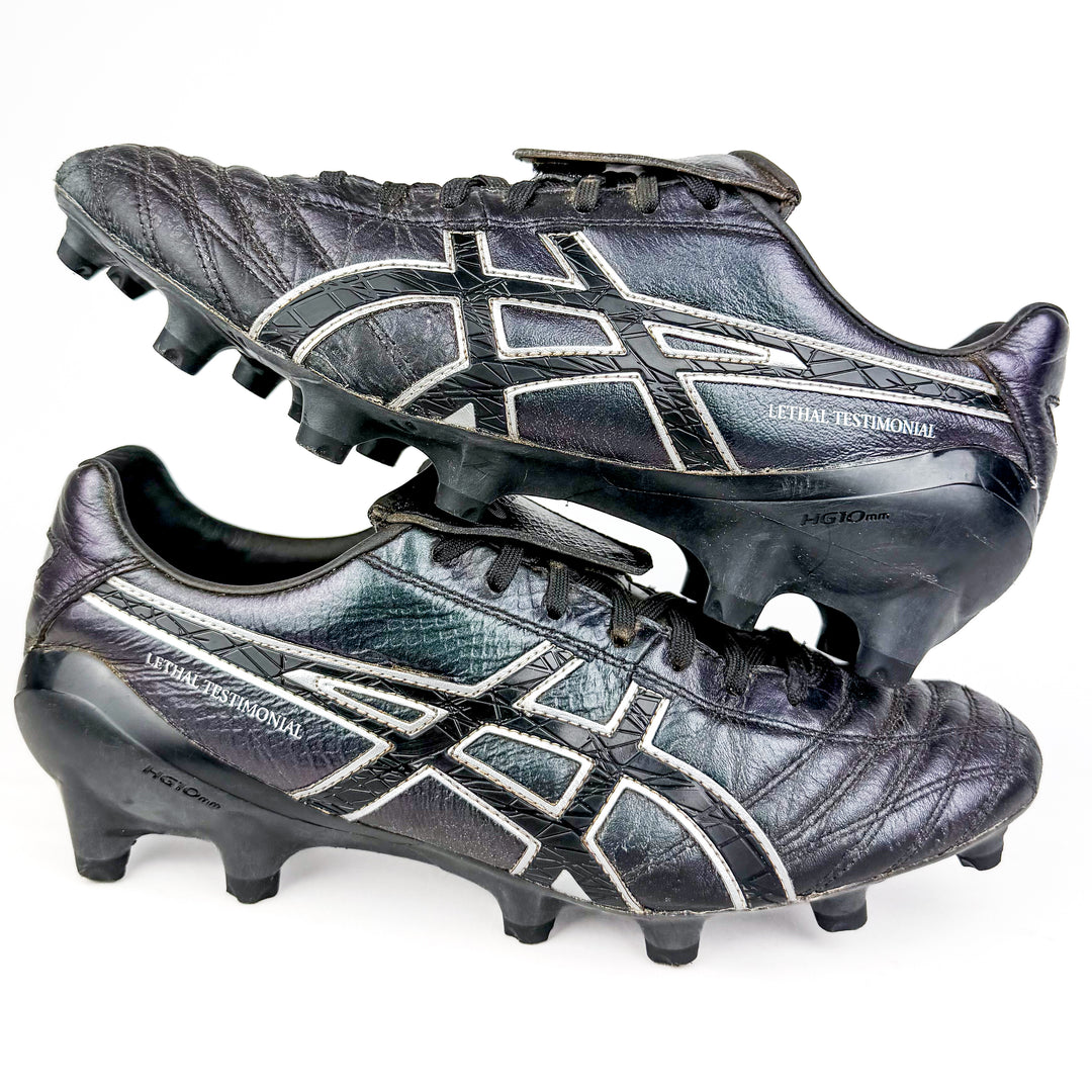 ASICS Lethal Testimonial 4 IT FG - Iridescent Black/Black *Pre-Owned*