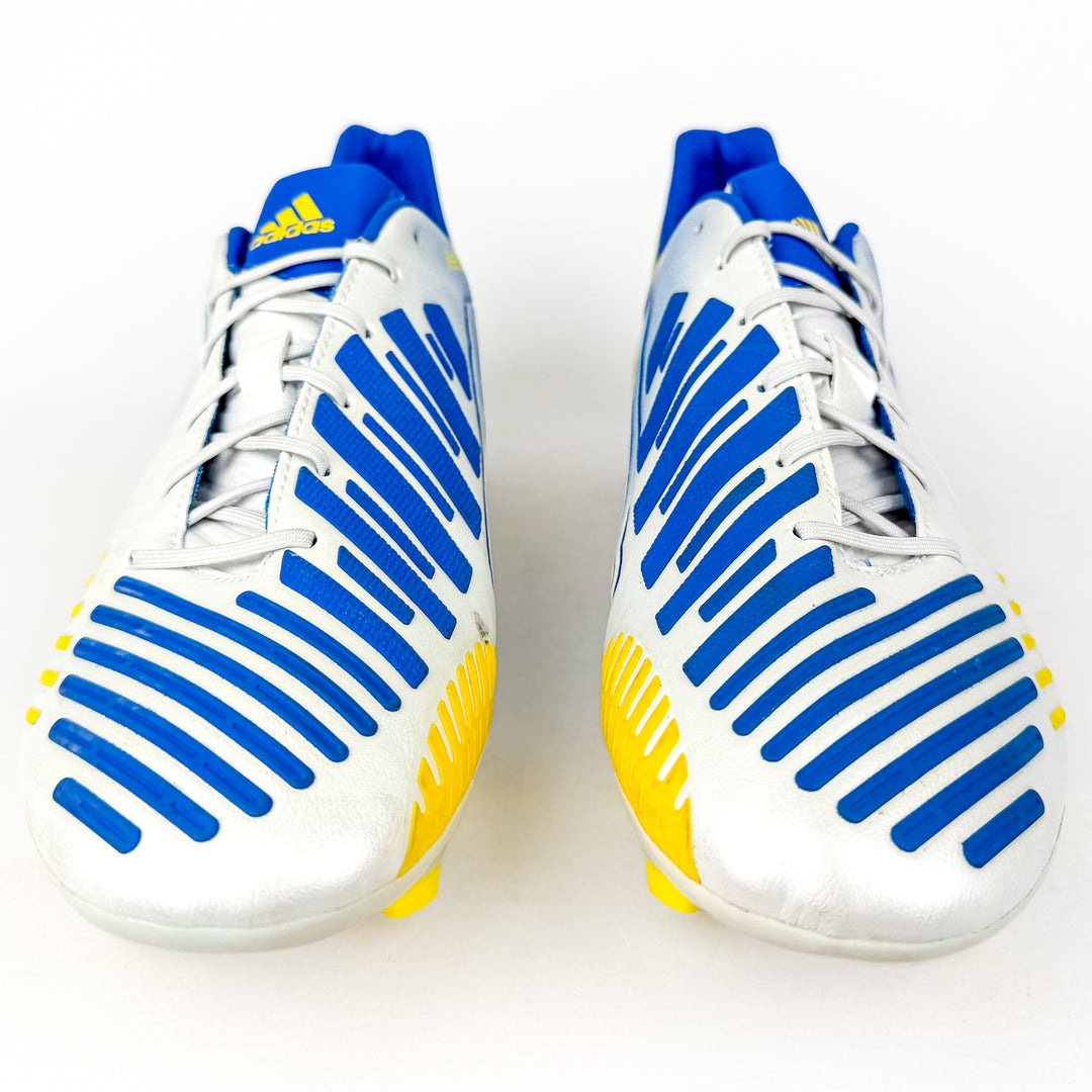 Adidas Predator LZ FG - White/Vivid Yellow/Prime Blue *Brand New*