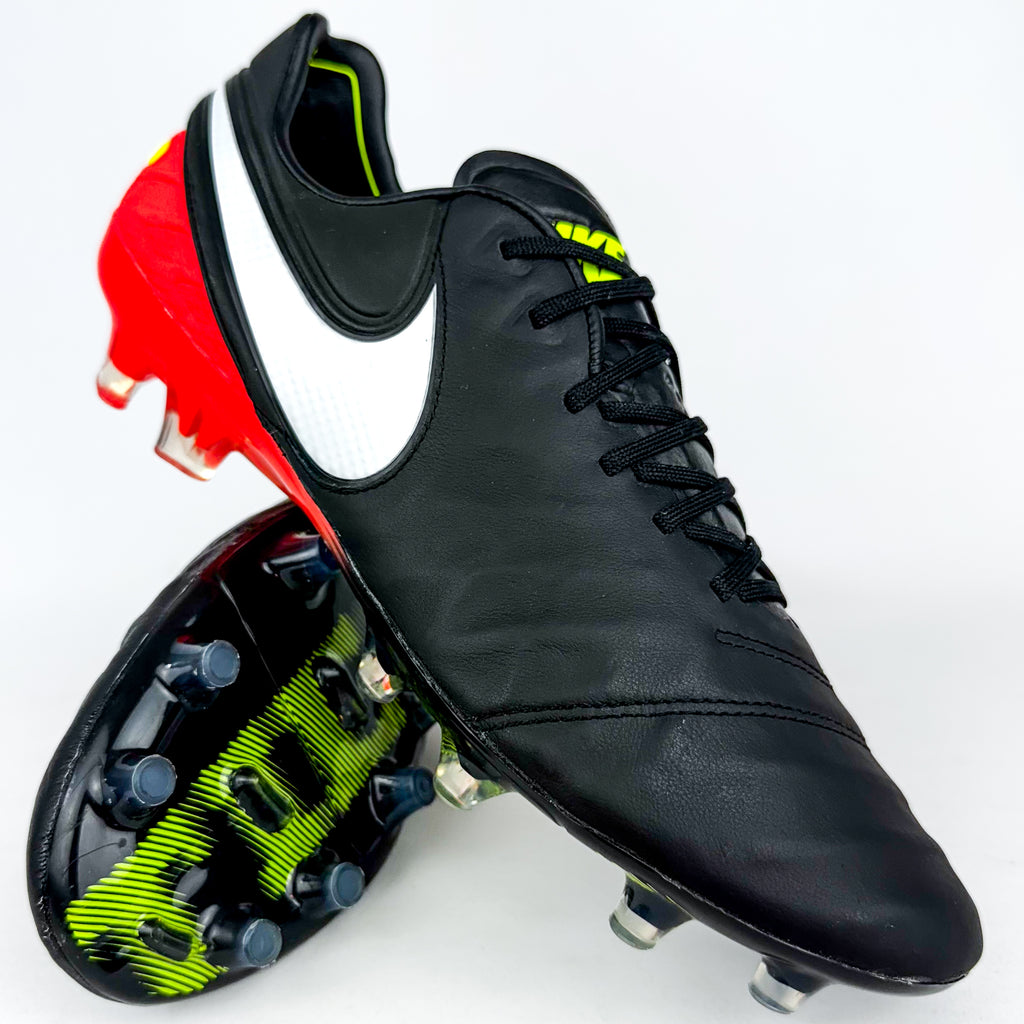 NIKE Tiempo Legend Ⅵ HG-E 27cm Nike Tiempo Legend VI FG 'Black Hyper Orange' 819177-018