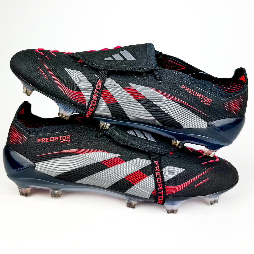 Adidas Predator Elite Tongue FT FG - Core Black/Grey Four/Lucid Red *In Box*