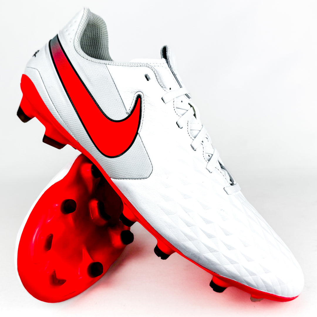 Nike Tiempo Legend 8 Academy FG - White/Flash Crimson/Photon Dust *In Box*