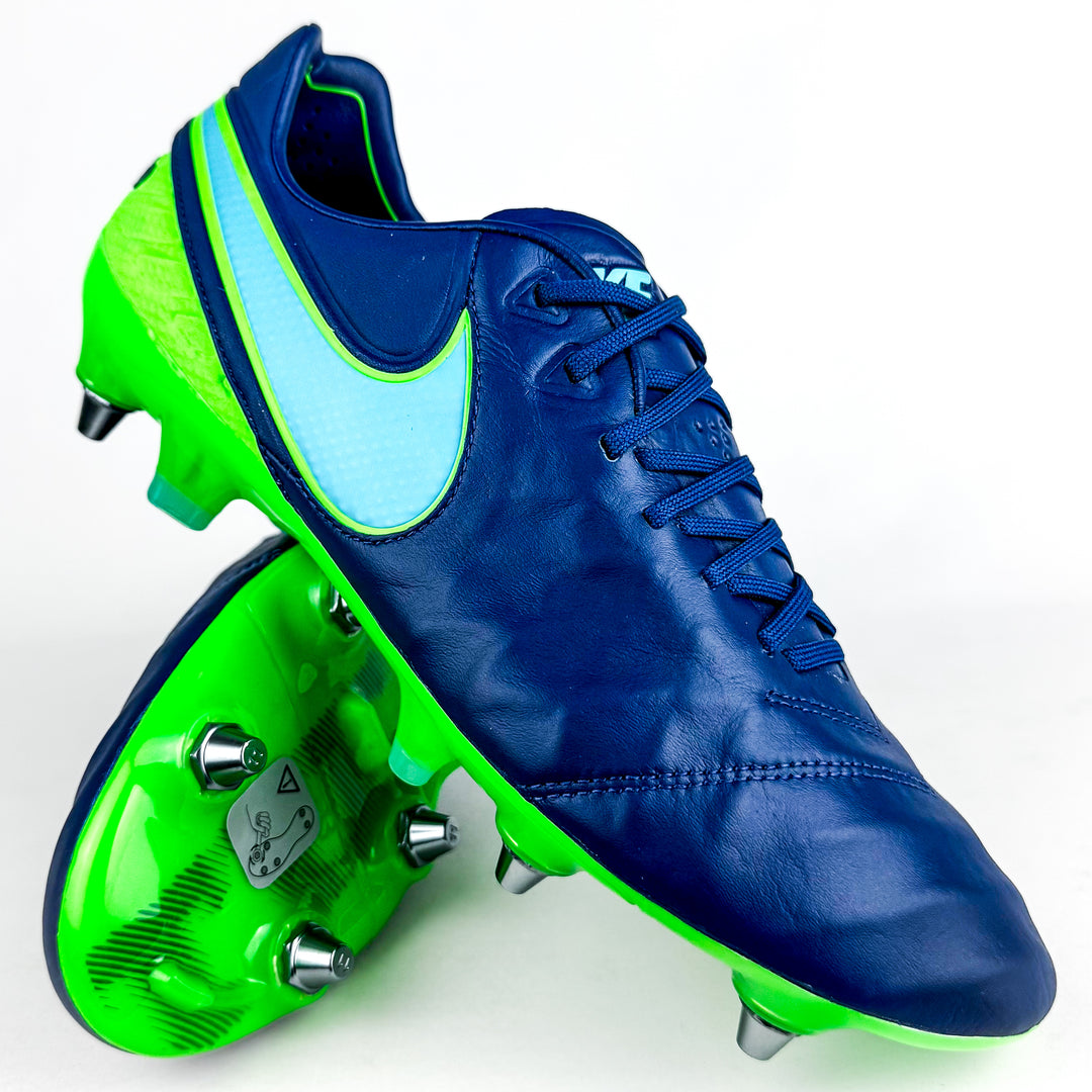 Nike Tiempo Legend VI Elite SG-Pro - Coastal Blue/Polarized Blue/Rage Green *Brand New*