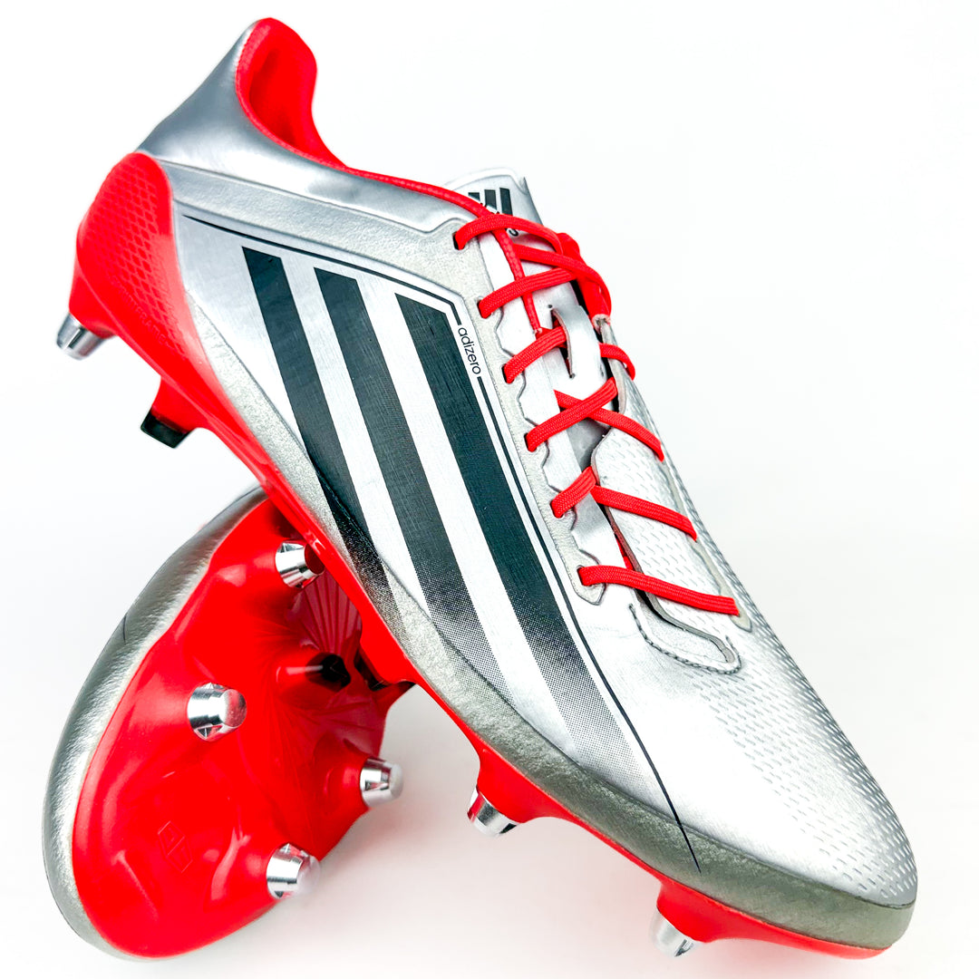 Adidas Adizero RS7 4.0 Pro SG - Silver Metallic/Core Black/Solar Red *As New*