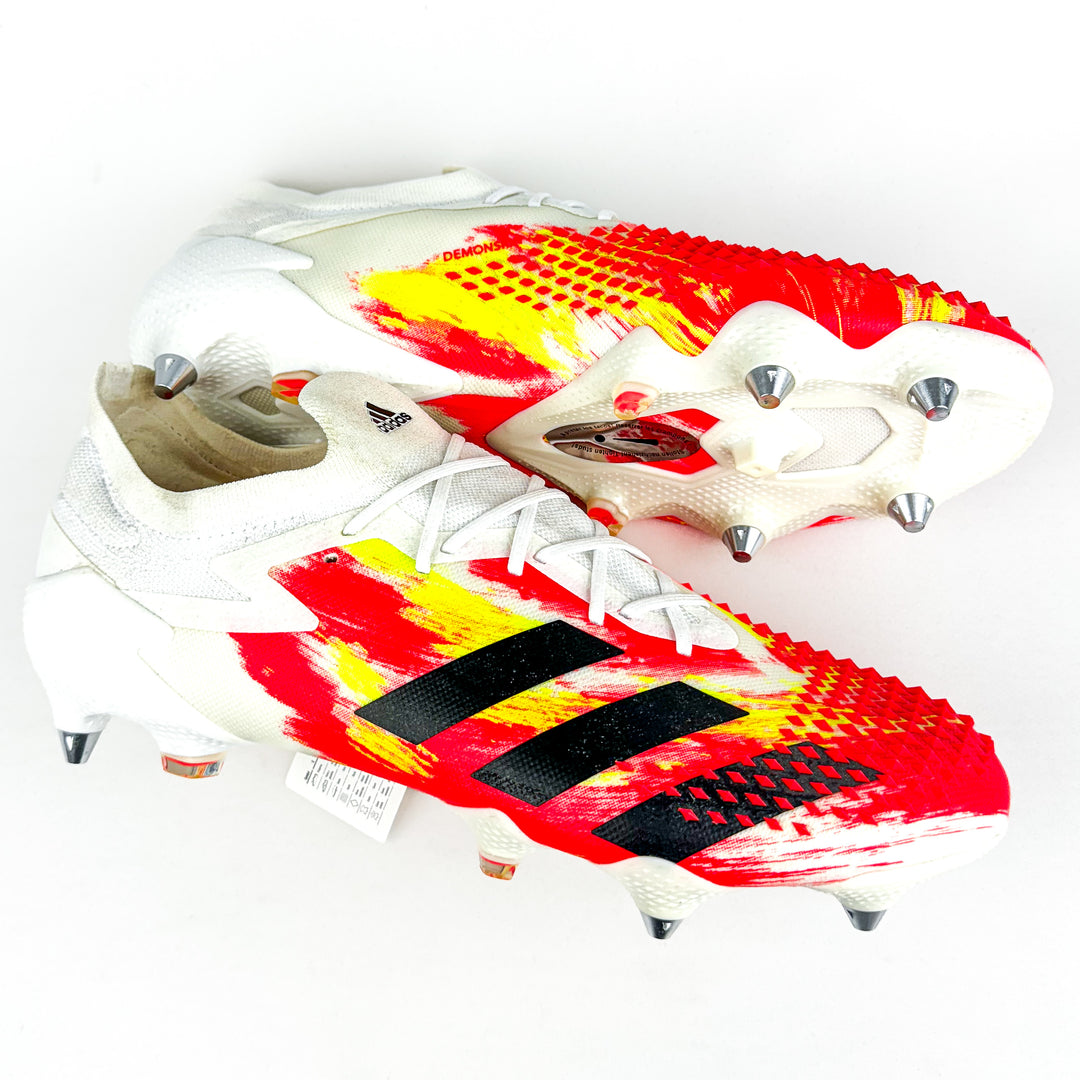 Adidas Predator 20.1 Mutator Low SG - White/Pop Red/Solar Yellow/Black *Brand New*