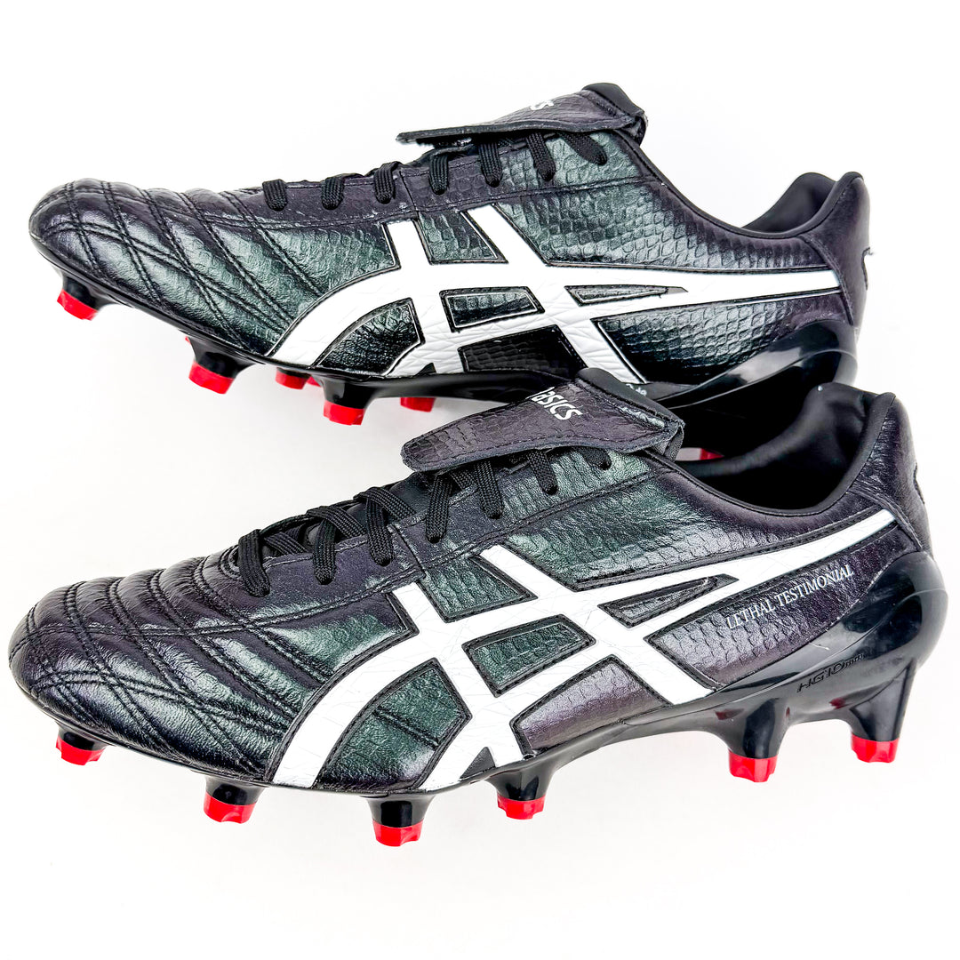 ASICS Lethal Testimonial 4 IT FG - Black/White/Red *Brand New*