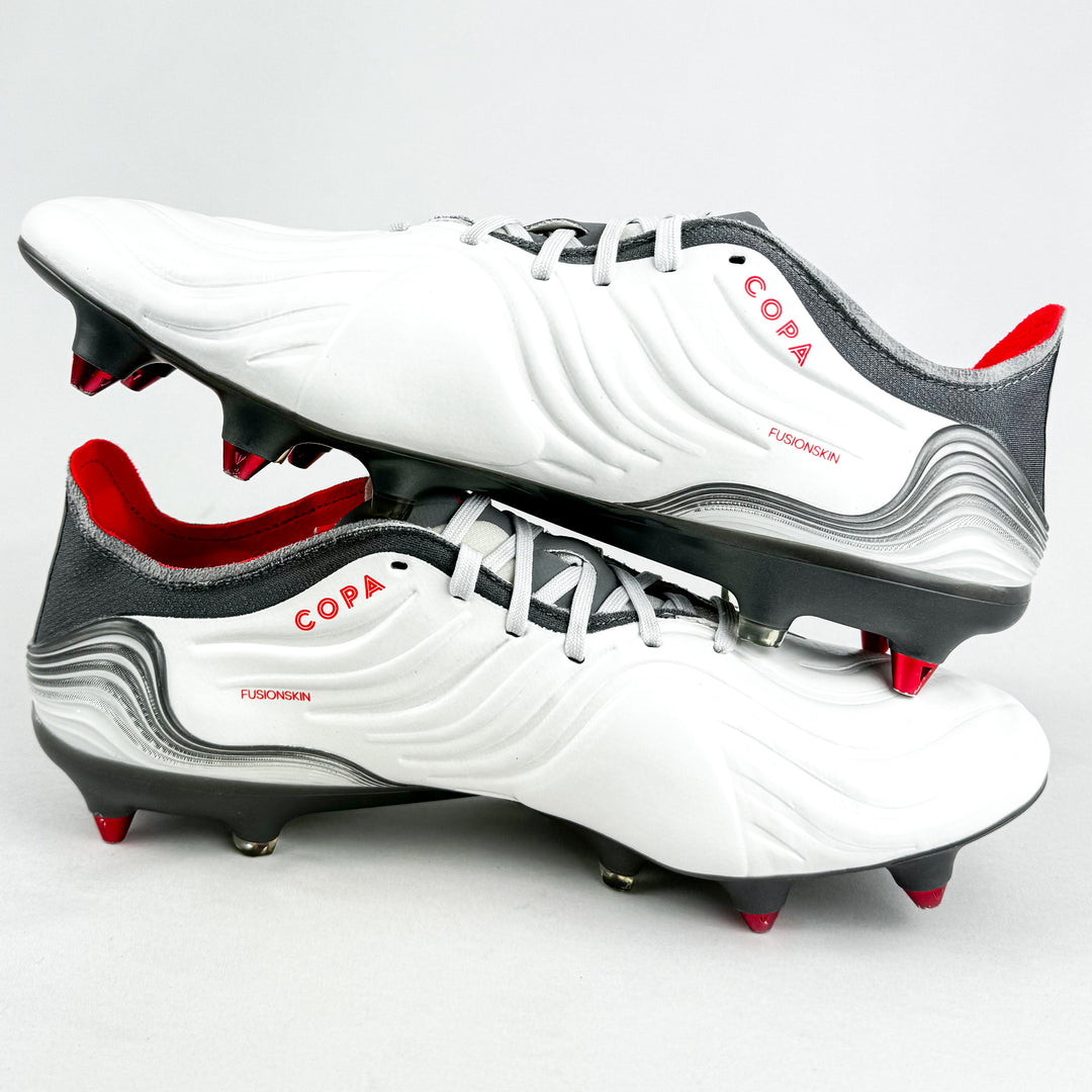 Adidas Copa Sense .1 SG - White/Solar Red/Iron Metallic *Wore Once*