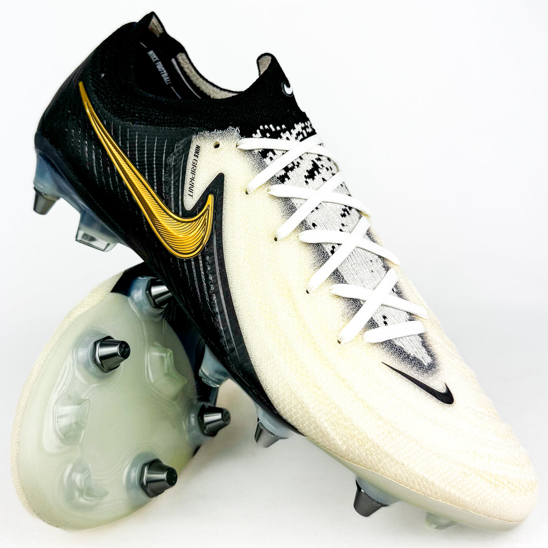Nike Phantom GX II Elite SG-Pro - Player Edition - White/Metallic Gold Coin/Black *In Box*