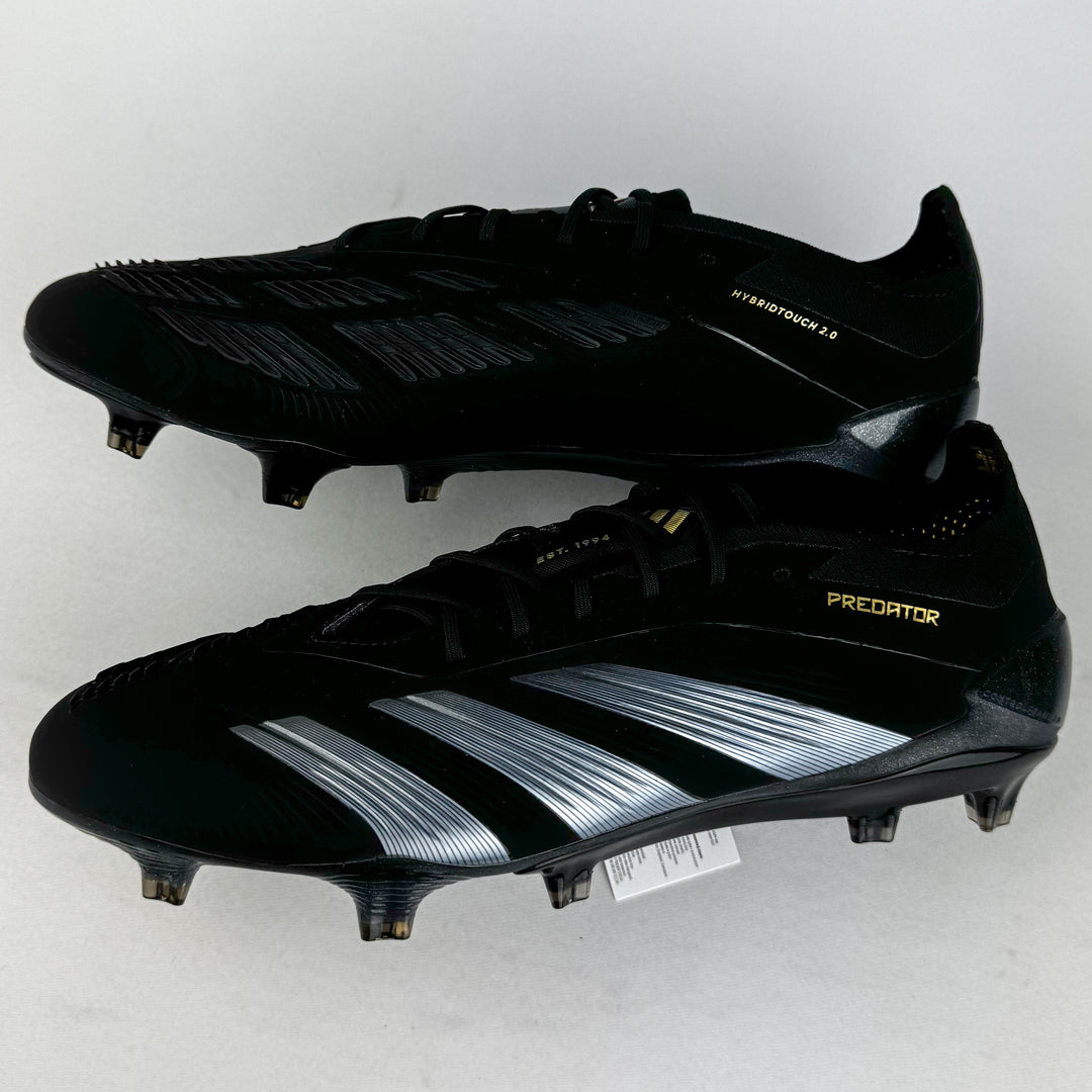 Adidas Predator Elite FG - Core Black/Gold Metallic/Carbon *Brand New*