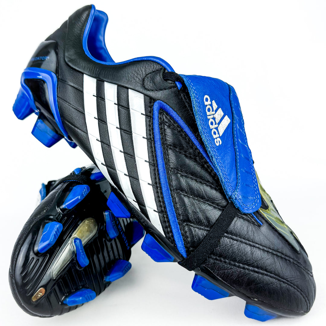 Adidas Predator PowerSwerve TRX Rugby FG - Black/Blue/White *Wore Once*