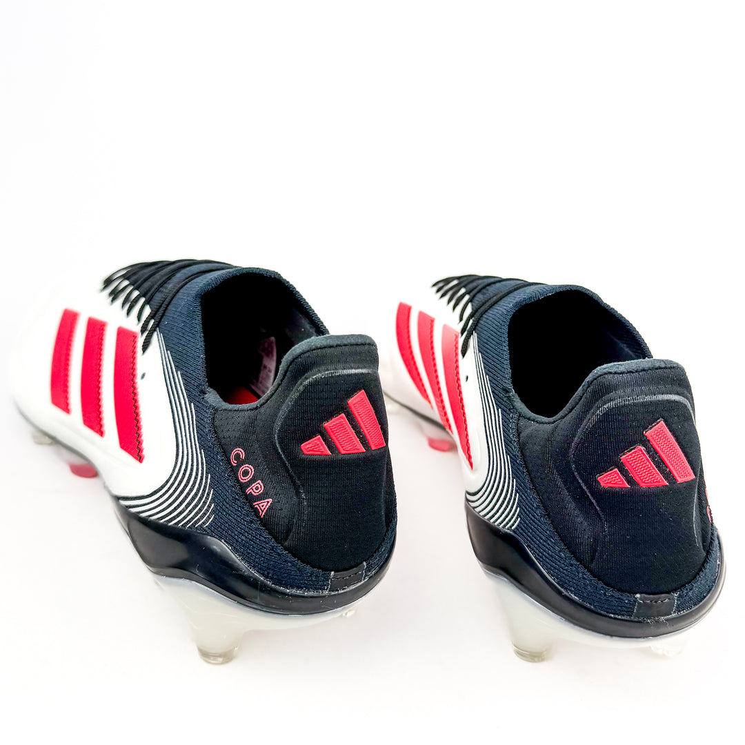 Adidas Copa Pure III Elite FG - White/Lucid Red/Core Black *Laced Mod*