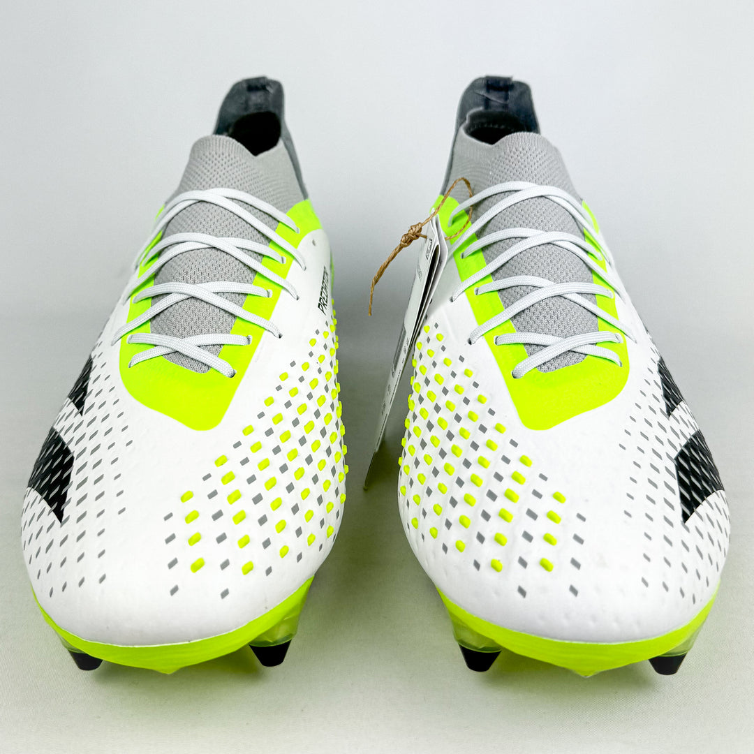 Adidas Predator Accuracy .1 SG - White/Core Black/Lucid Lemon *Brand New*