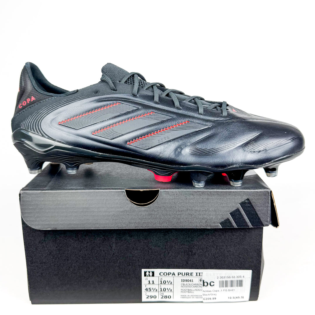 Adidas Copa Pure III Elite FG - Black/Lucid Red/Carbon *In Box*