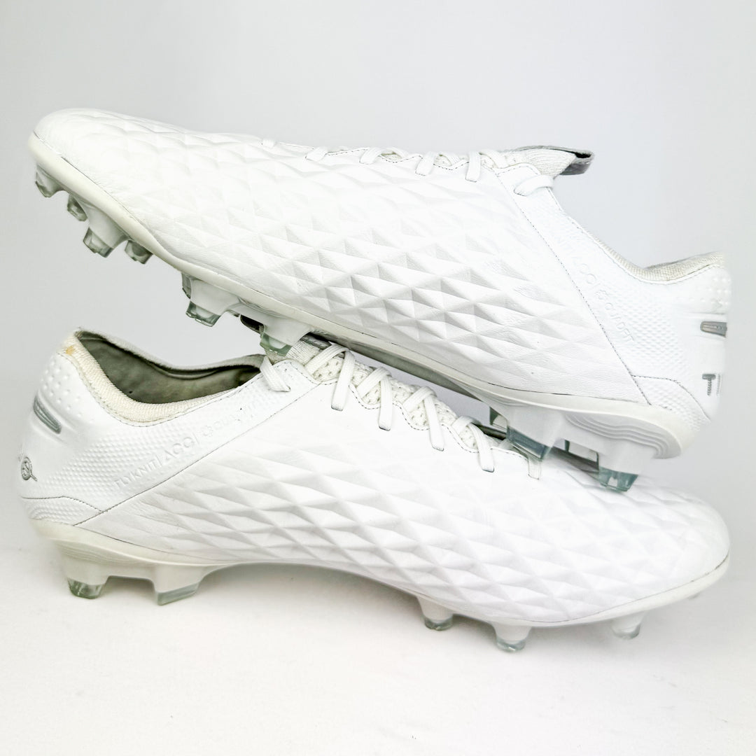 Nike Tiempo Legend VIII Elite FG - White/Pure Platinum/Wolf Grey *Brand New*