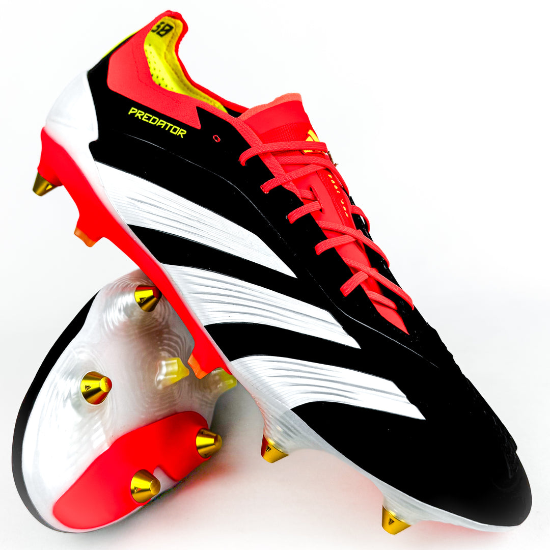 Adidas Predator Elite SG - Core Black/Solar Red/Solar Yellow *Brand New*