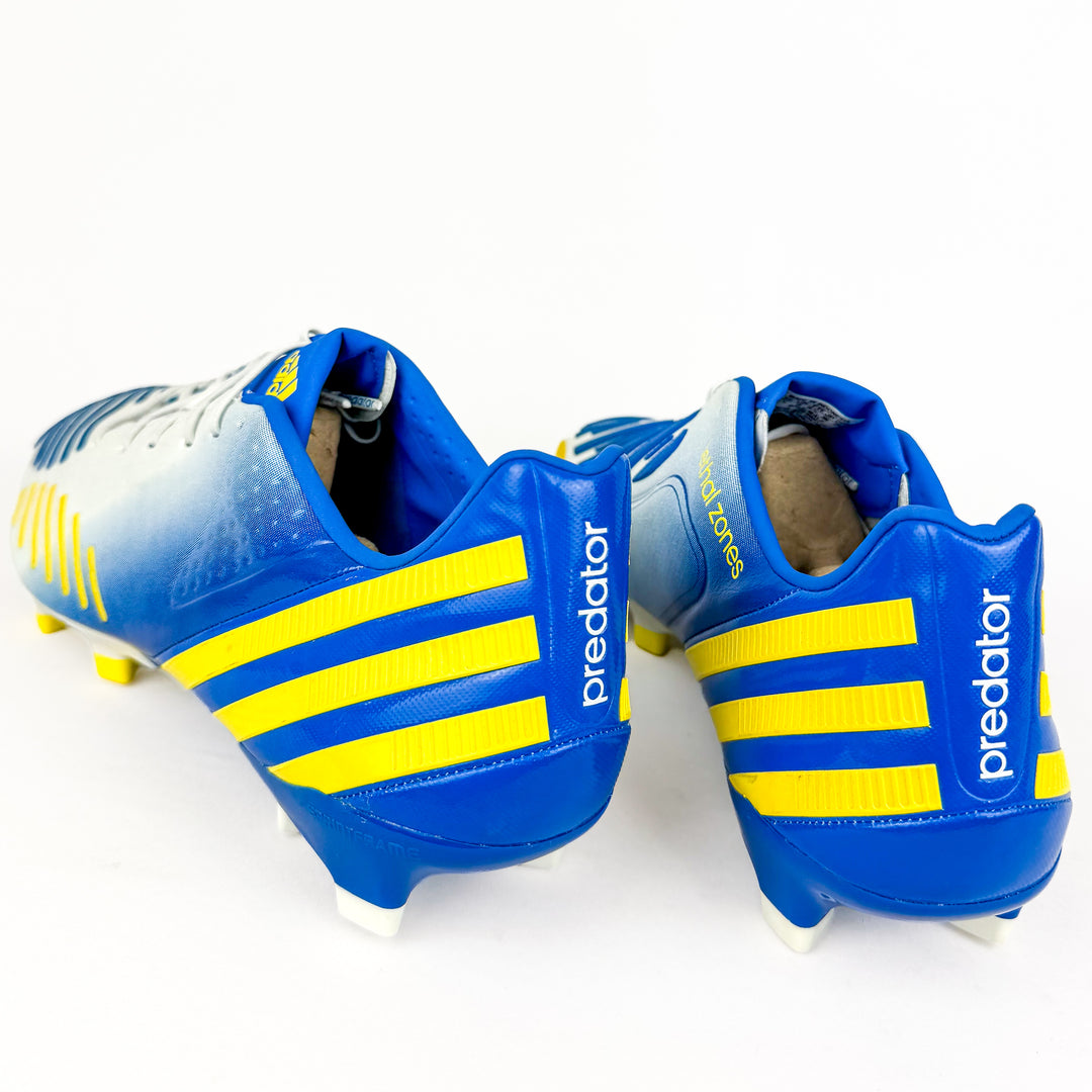 Adidas Predator LZ FG - White/Vivid Yellow/Prime Blue *Brand New*