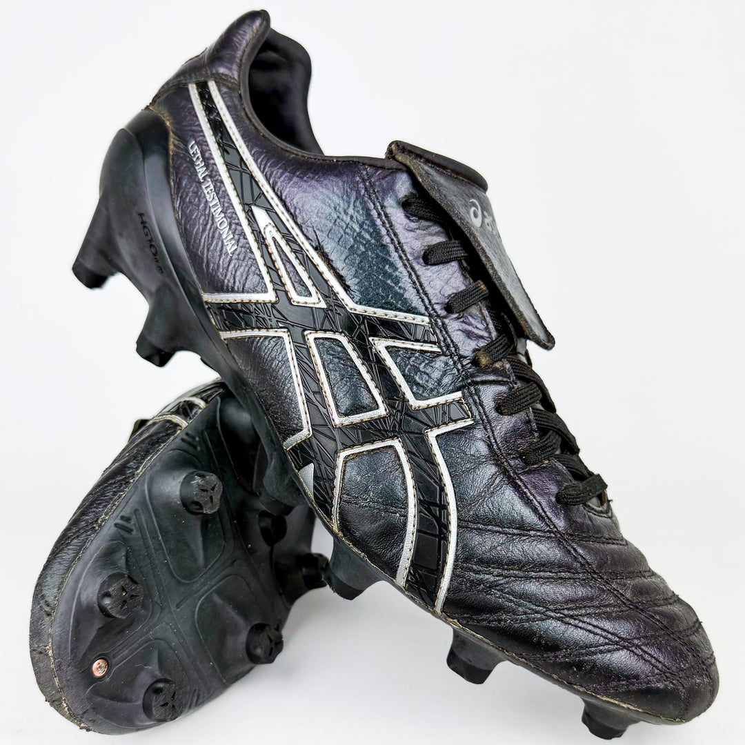 ASICS Lethal Testimonial 4 IT FG - Iridescent Black/Black *Pre-Owned*