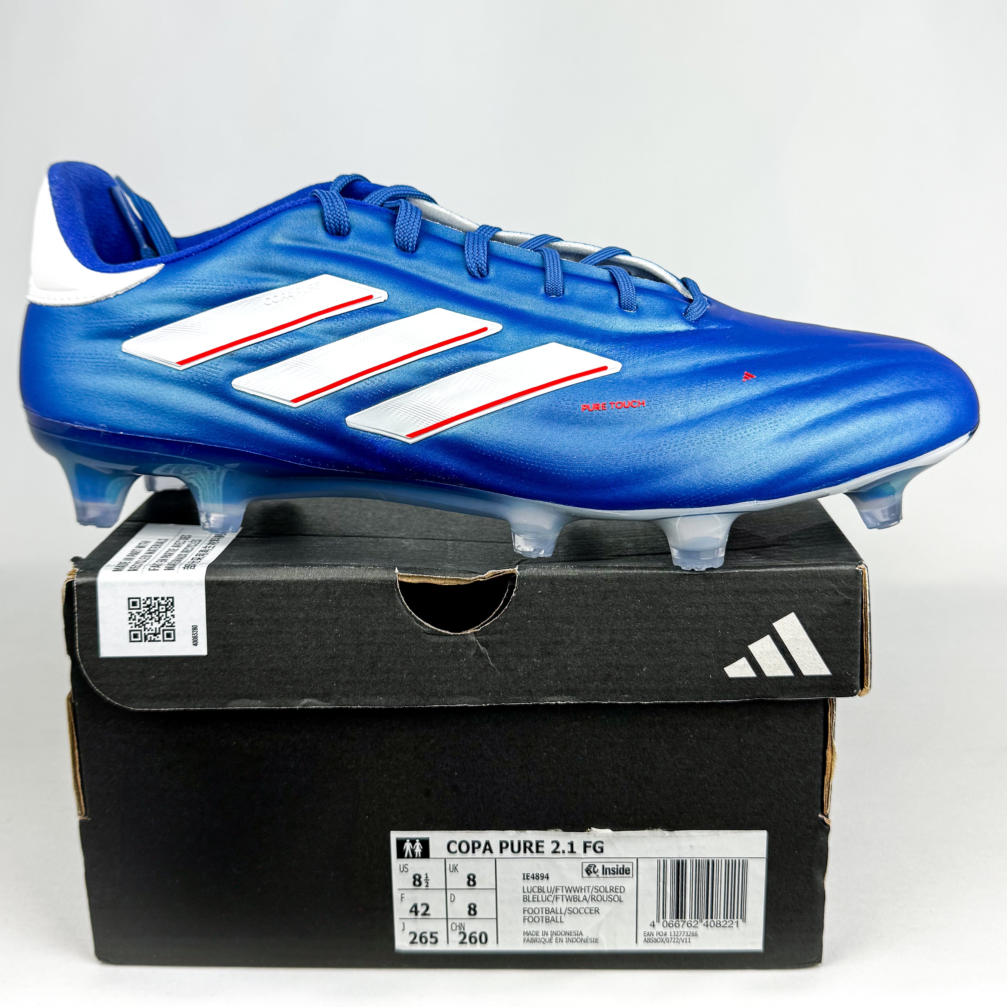 Adidas Copa Pure II .1 FG - Lucid Blue/White/Solar Red *In