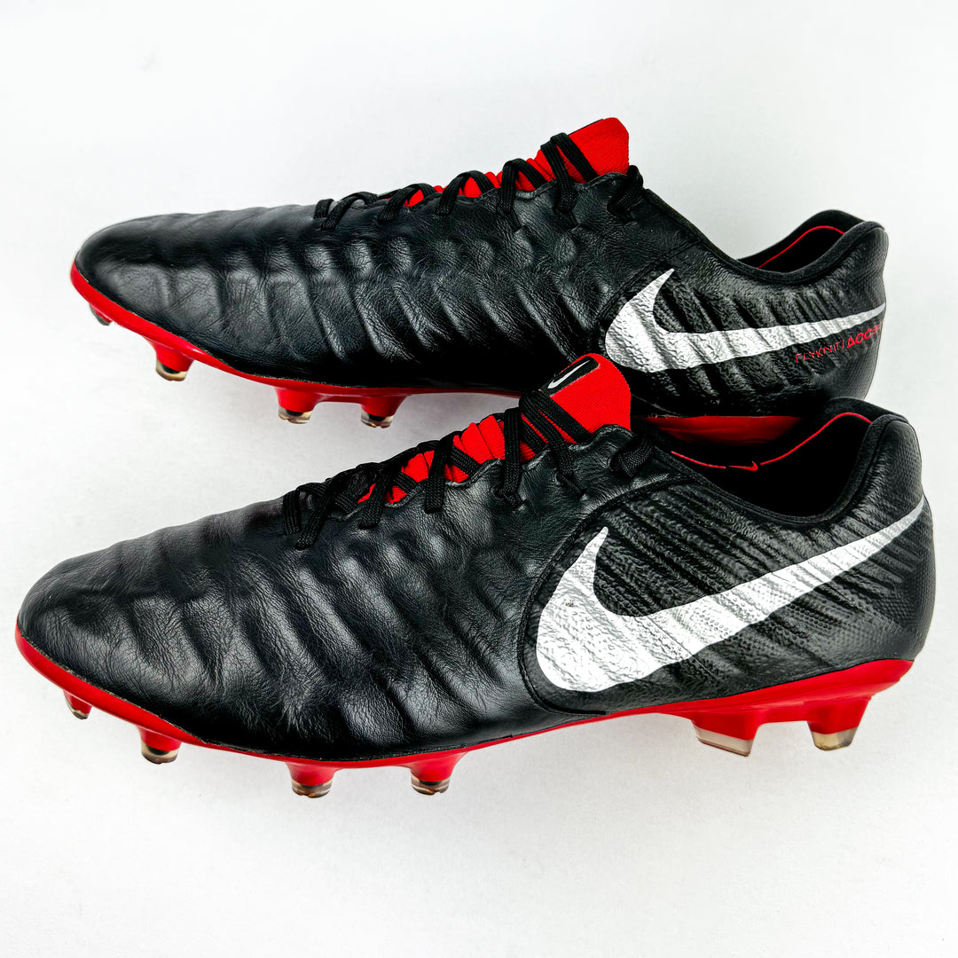 Nike Tiempo Legend VII Elite FG - Black/Silver Metallic/Red *Pre-Owned*