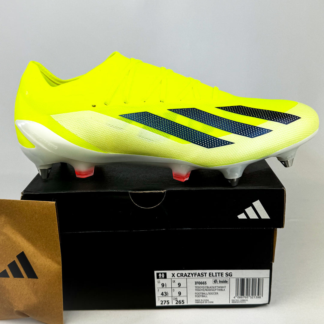 Adidas X Crazyfast .1 SG - Team Solar Yellow/Core Black/White *In Box*