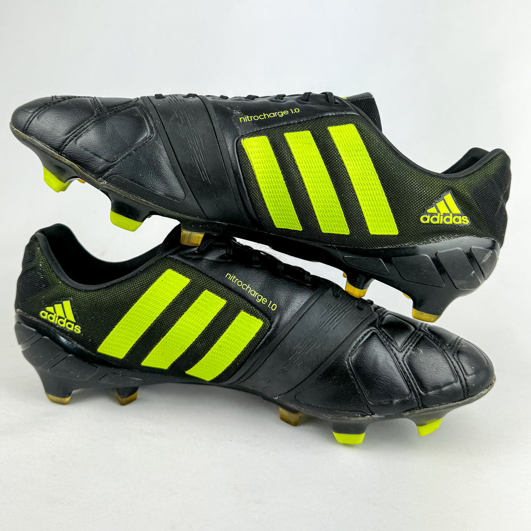 Adidas Nitrocharge 1.0 FG - Core Black/Slime *Pre-Owned*