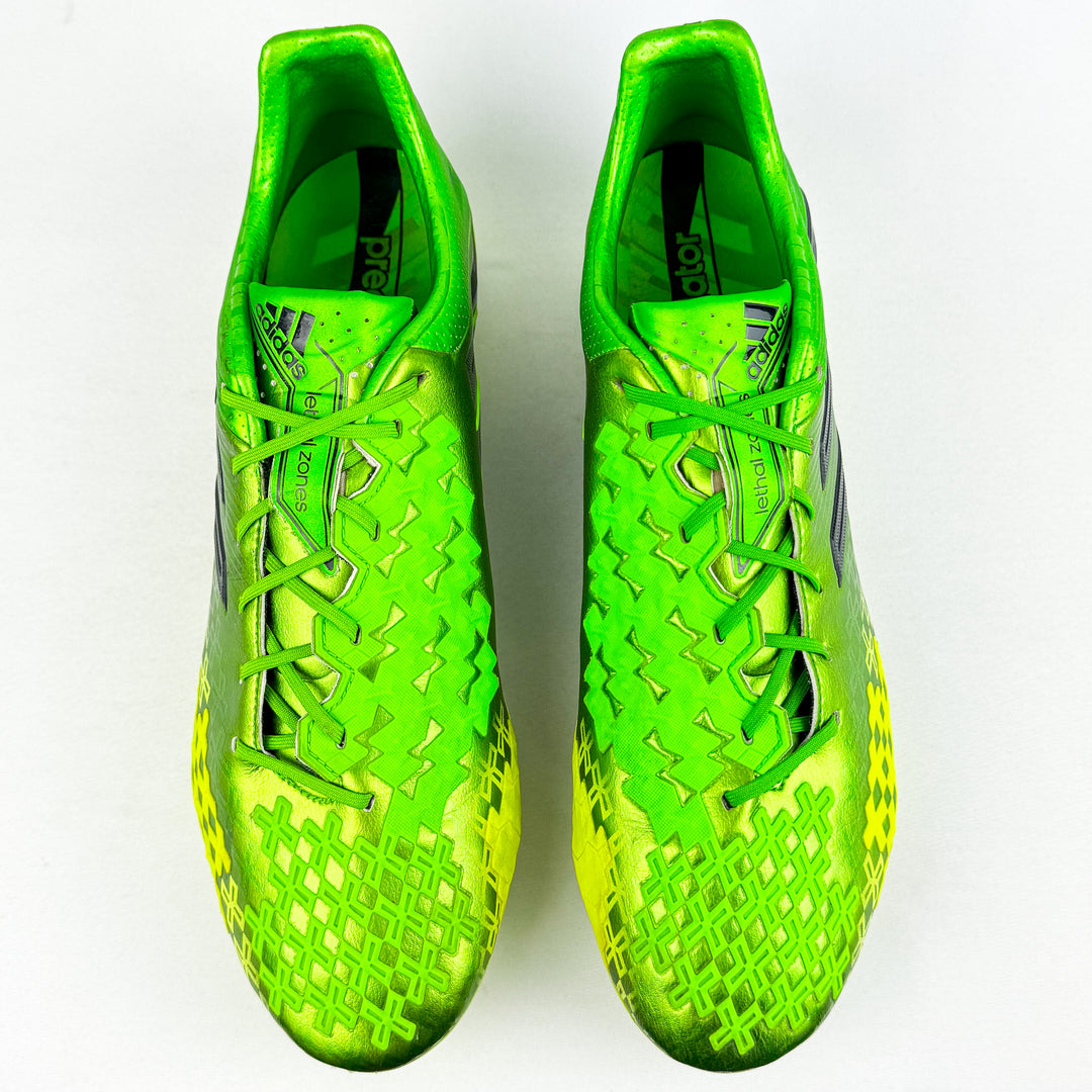 Adidas Predator LZ II FG - Ray Green/Black/ Electricity *Wore Once*