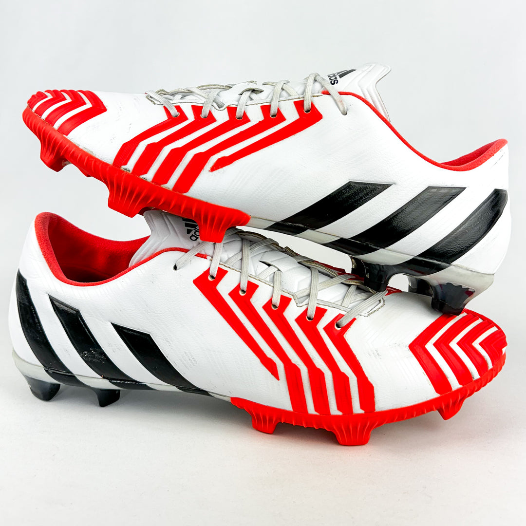 Adidas Predator Instinct FG - White/Solar Red/Black *Pre-Owned*