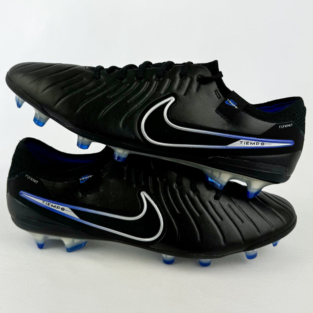 Nike Tiempo Legend 10 Elite FG  - Black/Hyper Royal/Chrome *In Box*