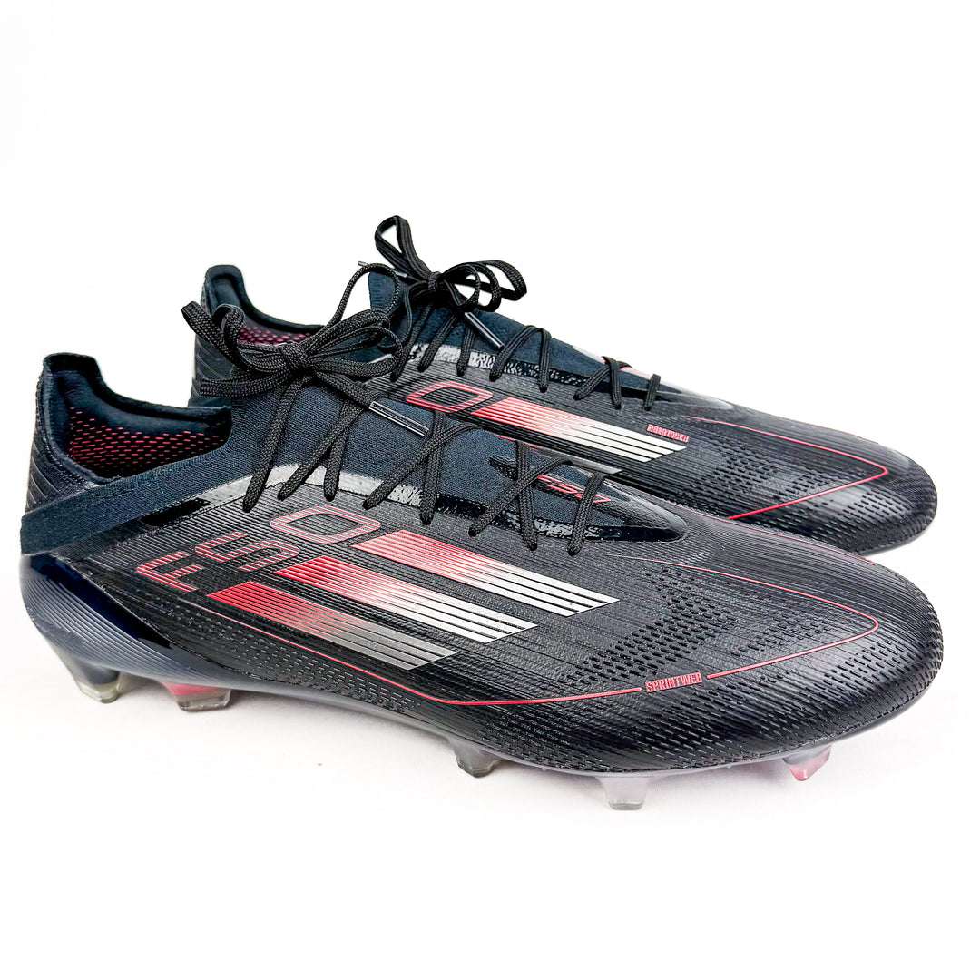 Adidas F50 Elite FG - Black/Iron Metallic/Lucid Red *Rodrygo Custom*