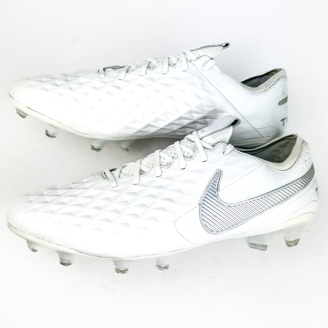 Nike Tiempo Legend VIII Elite FG - White/Pure Platinum/Wolf Grey *Brand New*