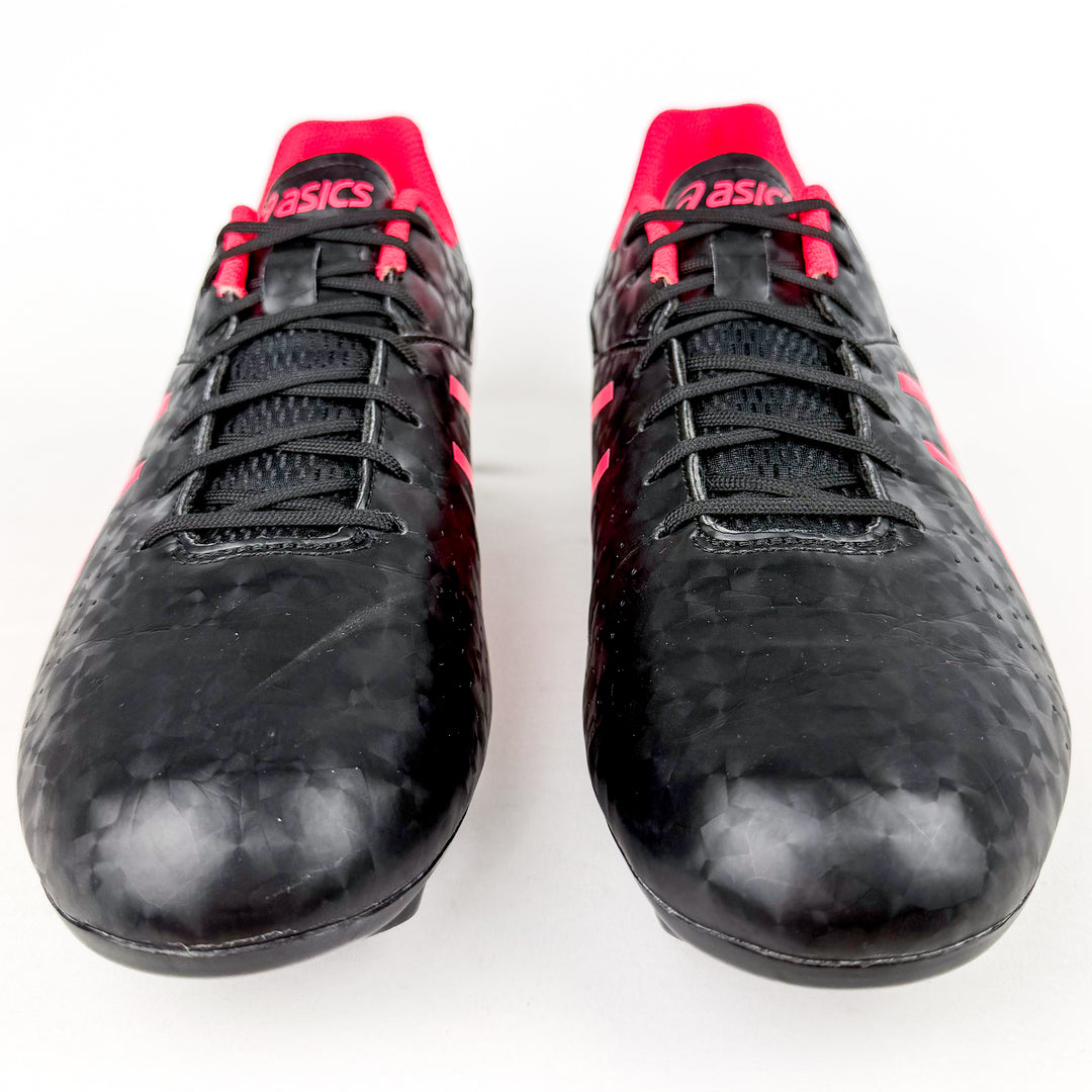 ASICS Lethal Speed RS FG - Black/Coral Red *As New*