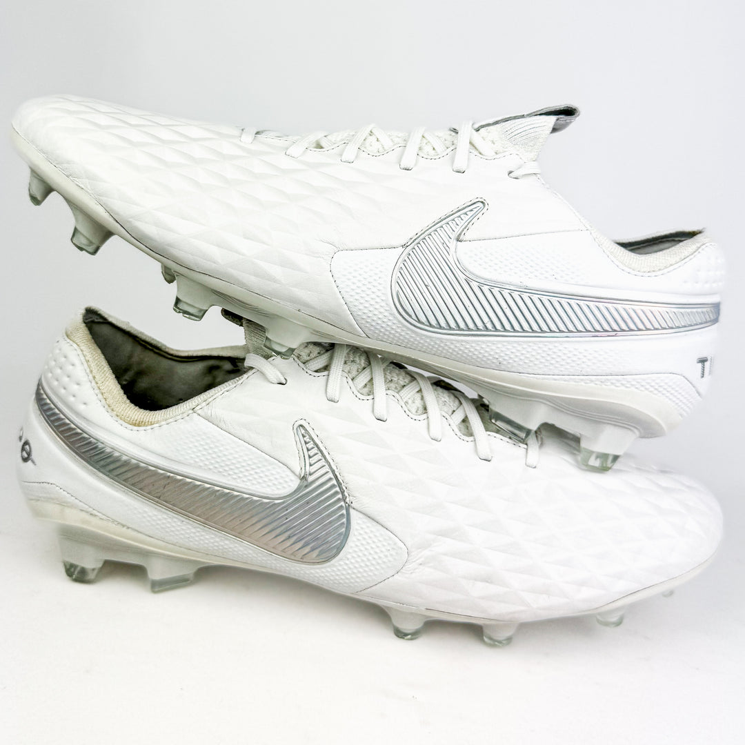 Nike Tiempo Legend VIII Elite FG - White/Pure Platinum/Wolf Grey *Brand New*