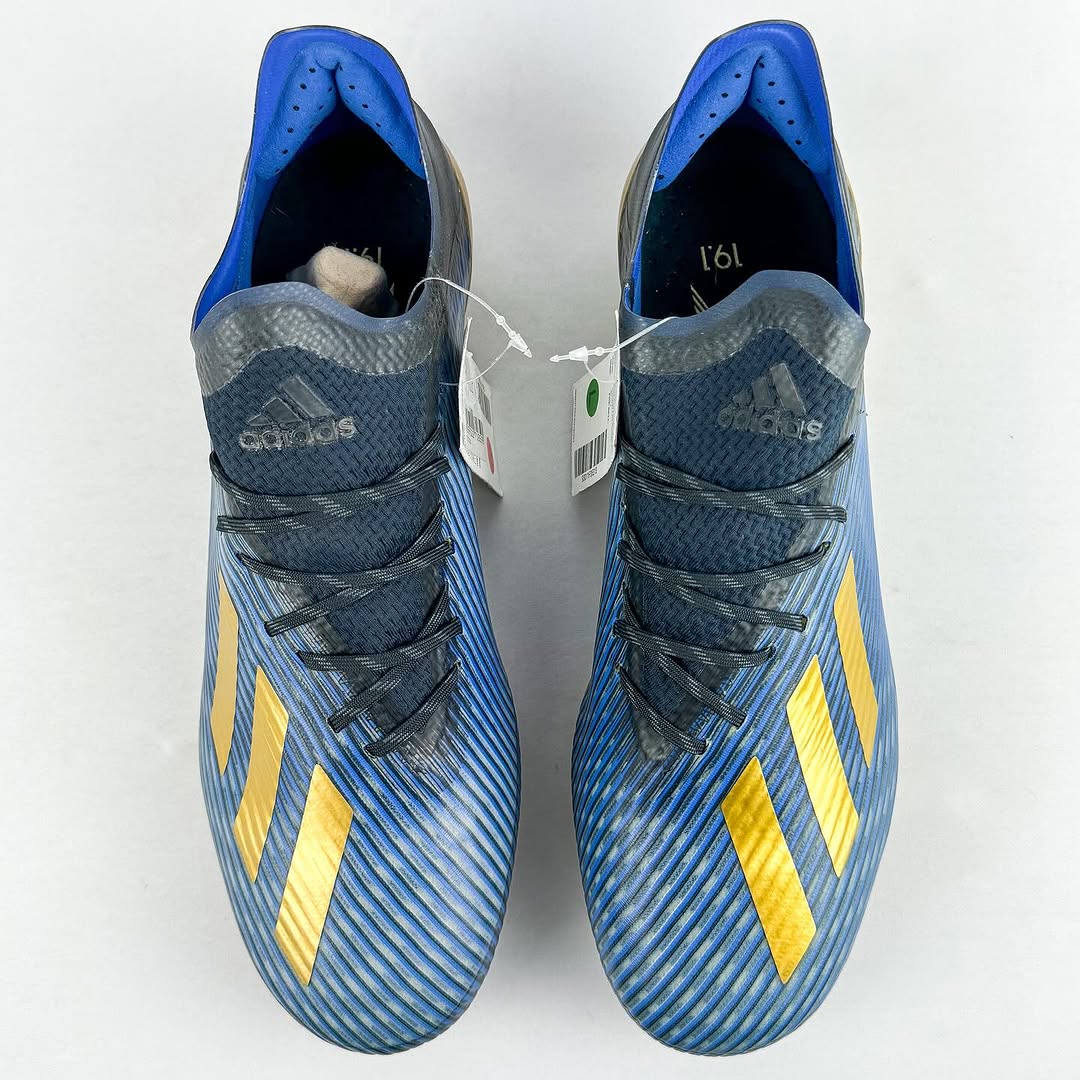 Adidas X 19.1 FG - Football Blue/Gold Metallic/Black *Brand New*