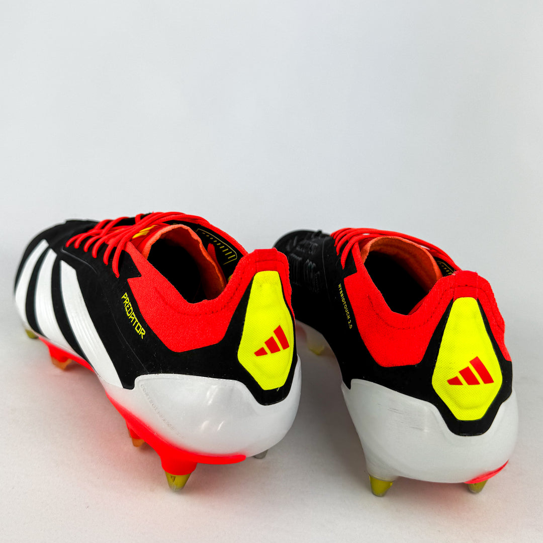 Adidas Predator Elite SG - Core Black/Solar Red/Solar Yellow *Pre-Owned*