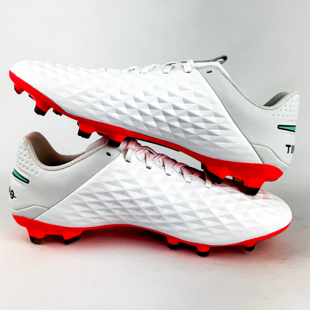 Nike Tiempo Legend 8 Academy FG - White/Flash Crimson/Photon Dust *In Box*