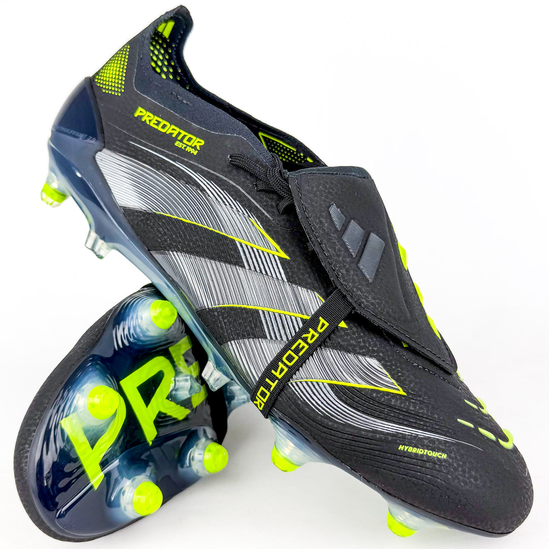 Adidas Predator Elite Tongue FT FG - Core Black/Carbon/Lucid Lemon *In Box*