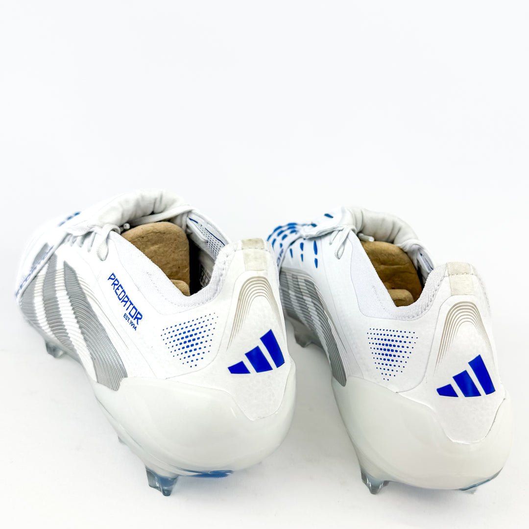 Adidas Predator Elite Tongue FT FG - White/Silver Metallic/Bright Royal *Brand New*