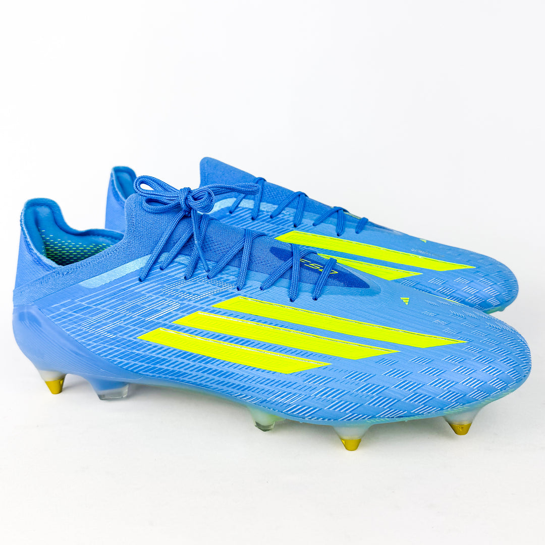 Adidas F50 Elite SG - Lucid Ray Blue/Team Solar Yellow/Lucid Aquamarine *Laced Mod*